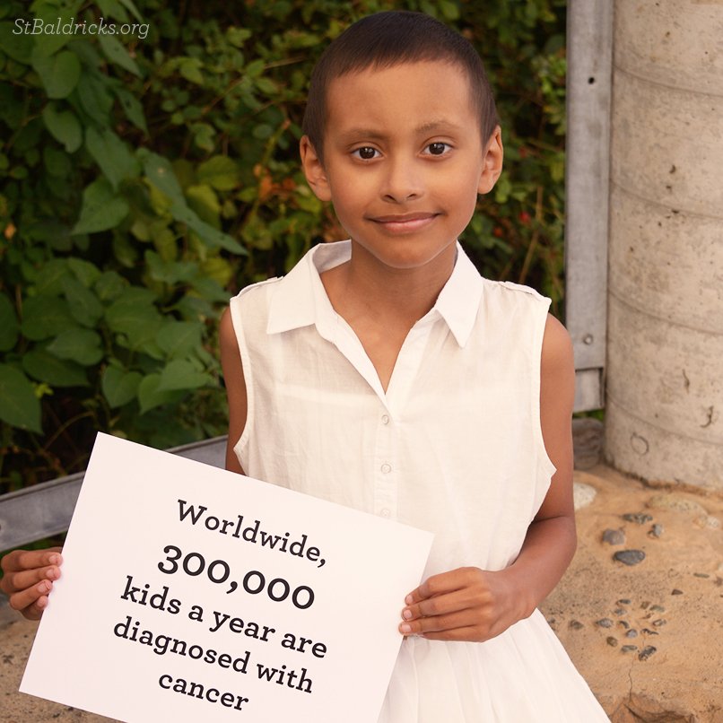 StBaldricks's tweet photo. Worldwide, 300,000 children a year are diagnosed with cancer. Maya was one of those kids in 2016, but today she’s NED (or No Evidence of Disease)! Donate today &amp; help kids like Maya take their childhood back from cancer: https://t.co/6IfvlhhWWg  #TakeChildhoodBack https://t.co/8vUHZeNvaB
