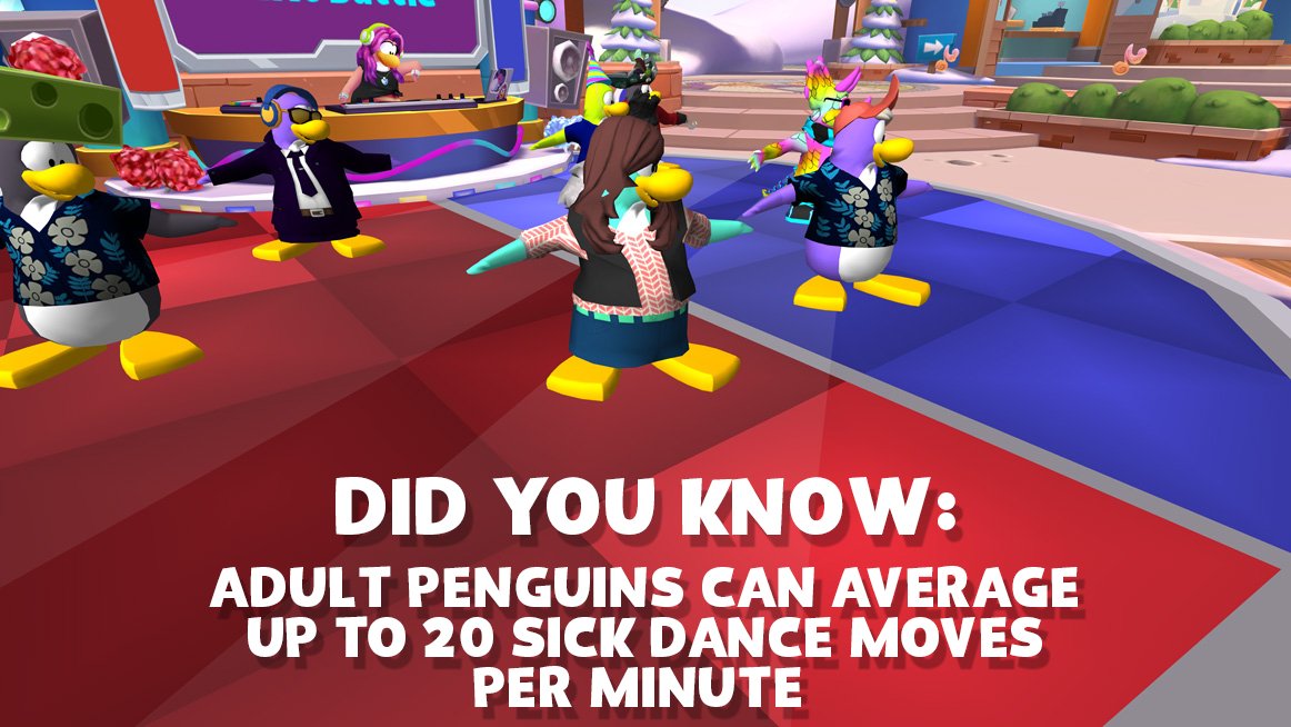 Cab you make little man do the club penguin dance?