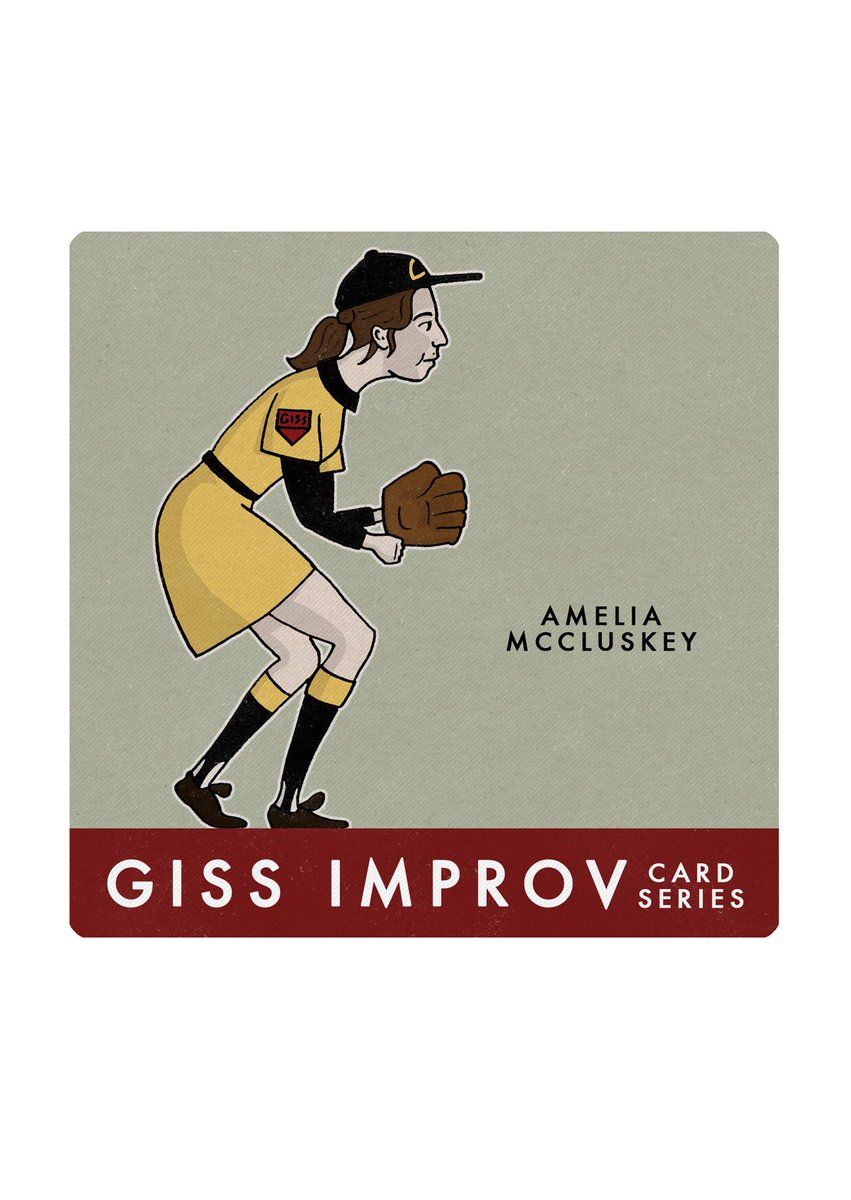 TJGodden's tweet photo. It was real fun working on this baseball card inspired commission for the super talented #gissimprov &amp; their teacher @Jbonaldson - this bunch are off to the Nationals soon. Best of luck y’all! #baseball #baseballcards #design #illustration #illustrator https://t.co/o6S2l94XTO