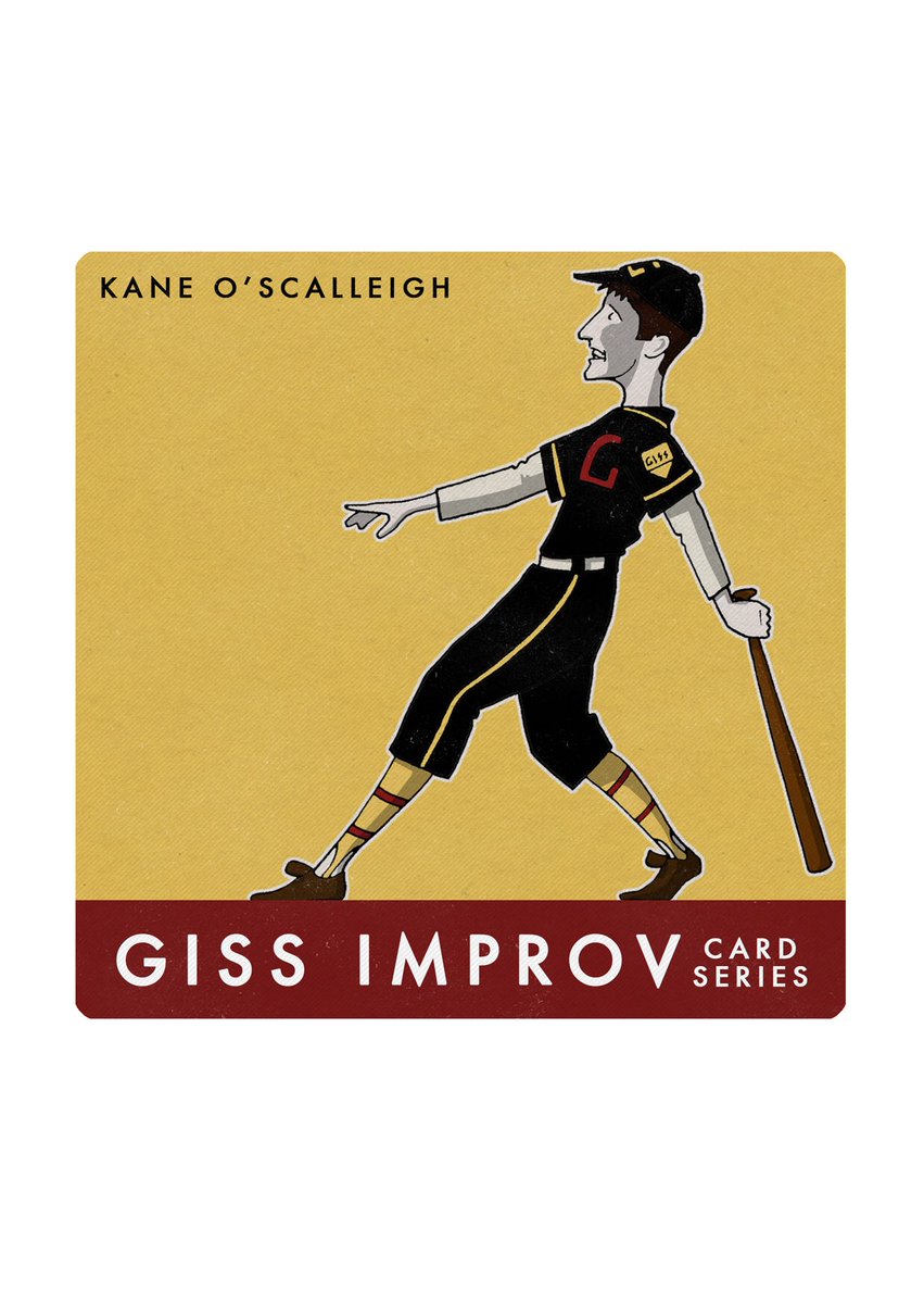 TJGodden's tweet photo. It was real fun working on this baseball card inspired commission for the super talented #gissimprov &amp; their teacher @Jbonaldson - this bunch are off to the Nationals soon. Best of luck y’all! #baseball #baseballcards #design #illustration #illustrator https://t.co/o6S2l94XTO