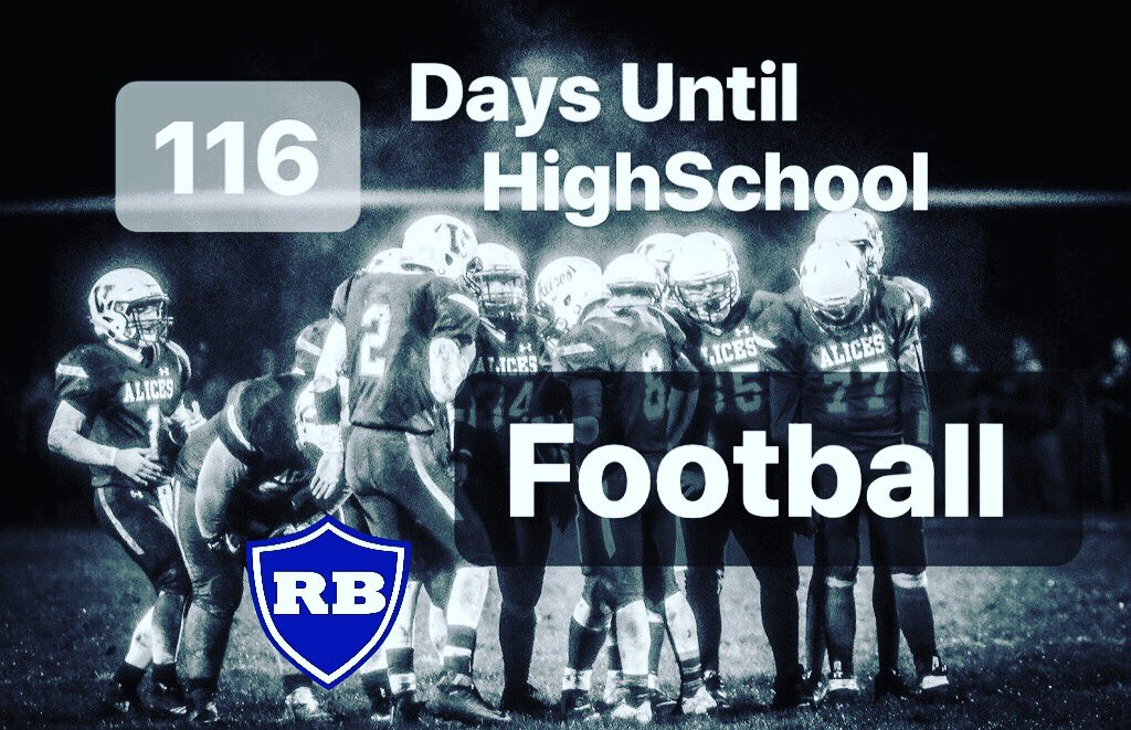 📆116 Days Until
🏫 High School
🏈 FOOTBALL 💯

DM us your team’s game photo for tomorrow’s countdown.
