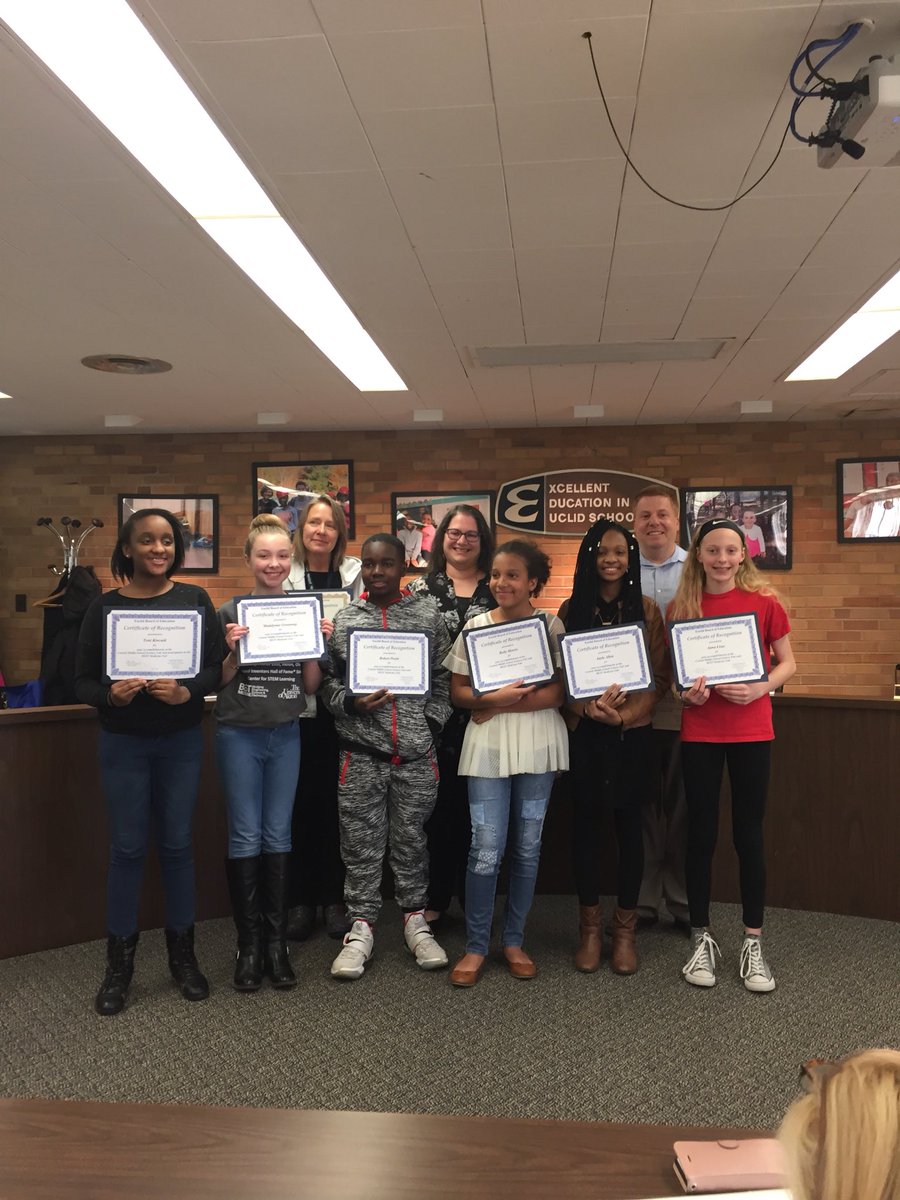 euclidschools's tweet photo. Tonight the BOE is recognizing these @EuclidCentral students for their work @uakron #BestMedicine #OurEuclid https://t.co/mZfnmgd1AL