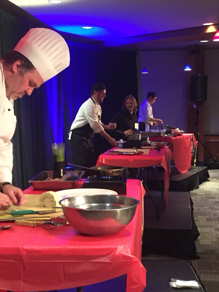 MacSSC's tweet photo. Most famous people Colin has cooked for? Justin Timberlake and Rihanna. #MacBlockParty https://t.co/bPvi4Q4fal