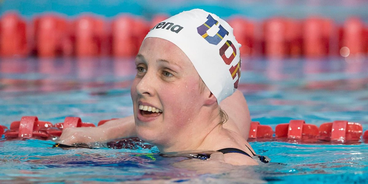 aberdeenuni's tweet photo. Good luck to @HannahMiley89, @aberdeenuni High Performance Swim Team member, about to compete in the #GC2018Swimming Women's 400m Freestyle event! #BackBlueGetGold #OneTeam https://t.co/CS6iH0BkaM