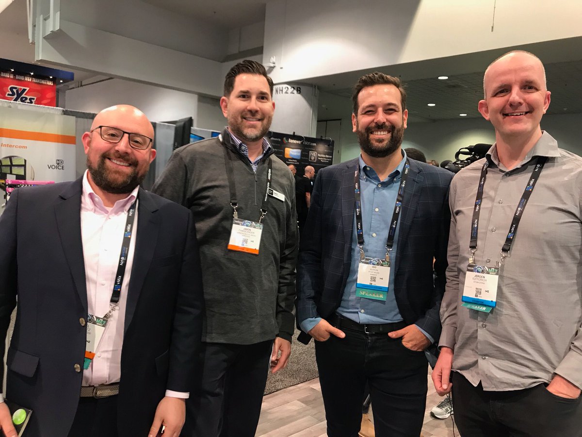 elyssarae's tweet photo. Now on the #destinationnxt stage at @nabshow: 2019 and Beyond, moderated by @verizondigitalโs @JFrites, Senior Director Verizon Digital Media, @Wibbitz, @stainlesscode, @ExMachinaGroup #sprockit https://t.co/M5UvrQzVsZ