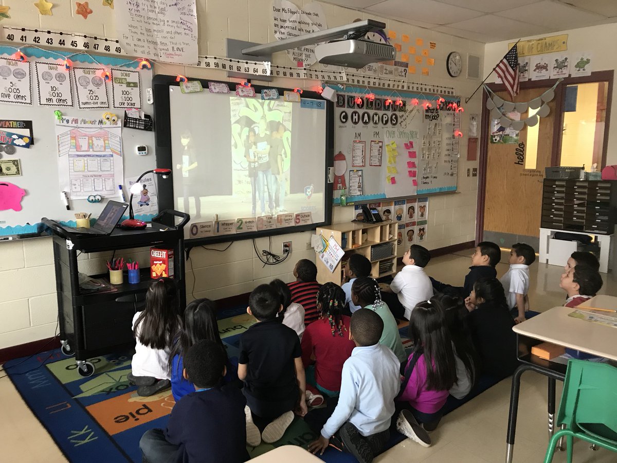 FilippoD187's tweet photo. #happyNationalPoetryMonth my kids were SO ENGAGED watching this poetry slam! #setthestagetoengage #d187together @NorthHuskies187 https://t.co/SlP3JyECRE