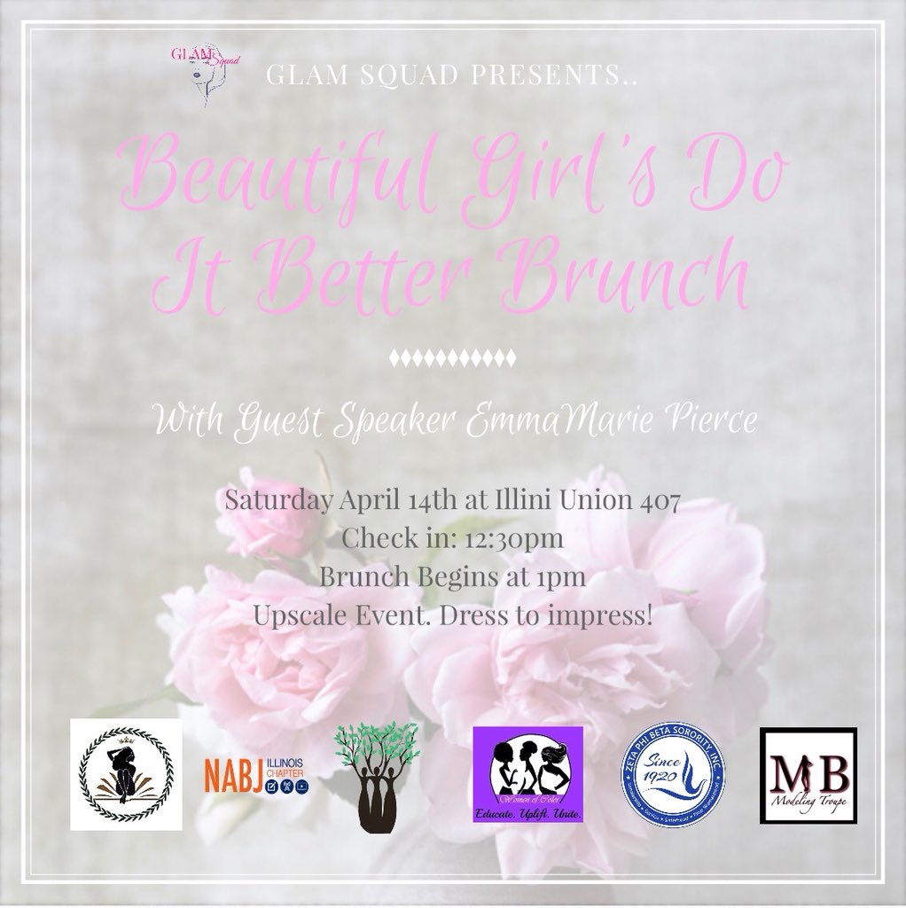 GottaLove_Emm's tweet photo. Going back to my Alma Mater to speak at @glamsquaduiuc Beautiful Girls Do It Better Brunch! Going through undergrad, transitioning to a career and pursuing modeling are topics of discussion. Can’t wait to see you ladies there! ☺️💕 #UIUC18 #uiuc19 #uiuc20 #uiuc21 https://t.co/1BcbIJYTRC