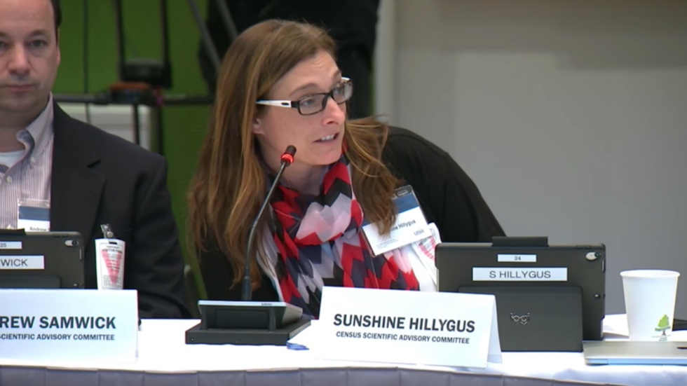 womenalsoknow's tweet photo. Census Bureau adviser Prof. Sunshine Hillygus on citizenship question: 'What the hell?' https://t.co/U3HnYHnlyg https://t.co/BrhDepD2ft