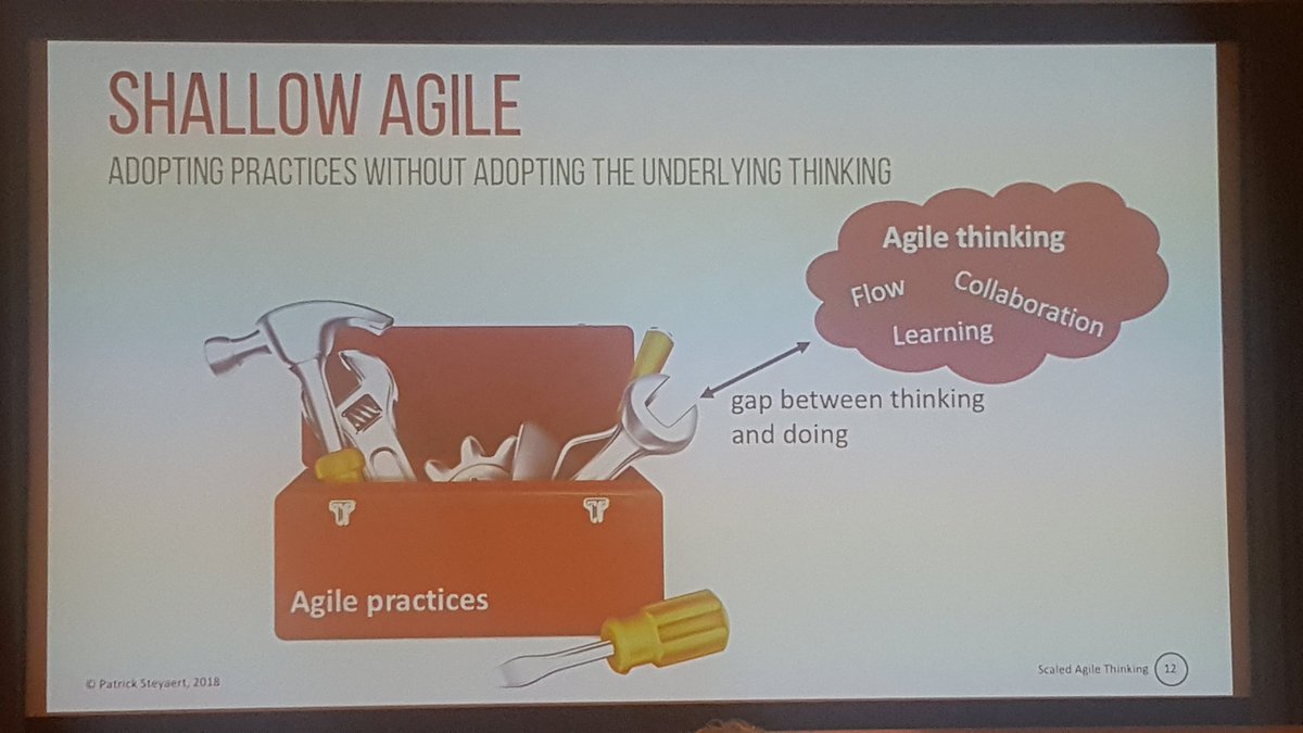 Pracitces without adopting the underlying thinking... that sounds like a zombie #LKNA18