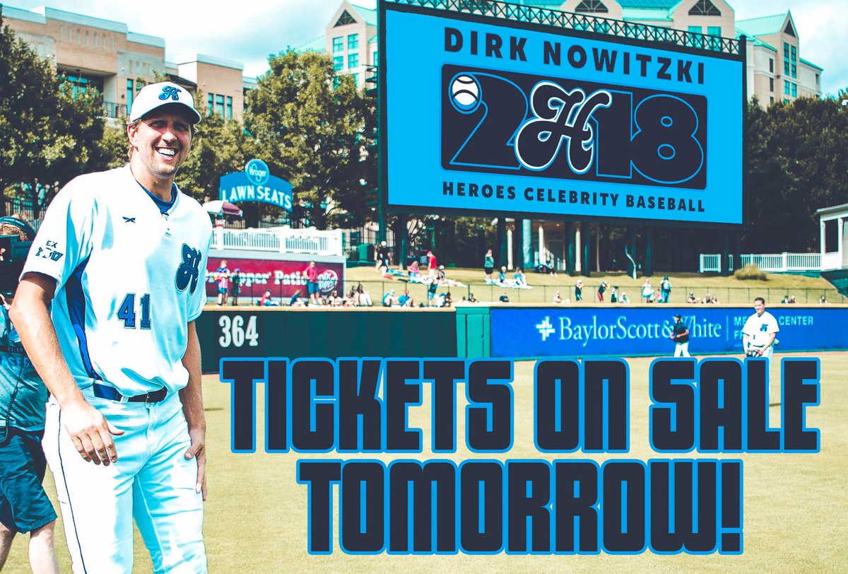 HeroesCelebrity's tweet image. Tickets for @swish41’s Celebrity Baseball game go on-sale TOMORROW!