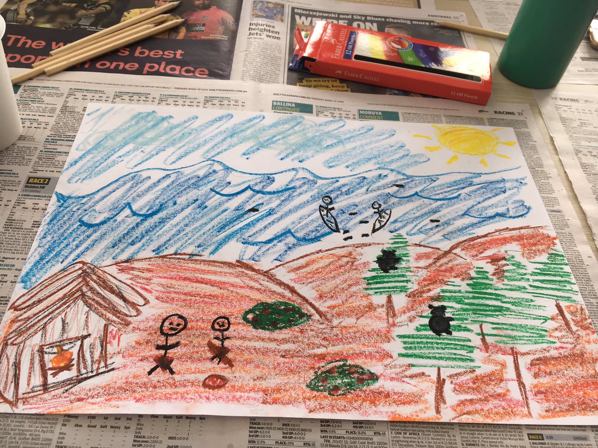 Drawing pre-colonisation in Australia during EDSS428 today #acuedu_p