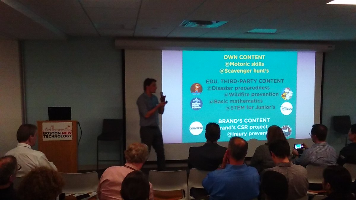 Very healthy and respectable to acknowledge and analyze competition for #startup <a href="/AuggiesGame/">Auggie</a> AR platform for children!
#AR #VR #tech #startups <a href="/Wayfair/">Wayfair.com</a>
<a href="/BostonNewTech/">Boston New Technology (BNT)</a>'s #BNT88 #AugmentedReality #VirtualReality #Startups Showcase <a href="/Wayfair/">Wayfair.com</a> #Boston #MA bit.ly/BNT88m