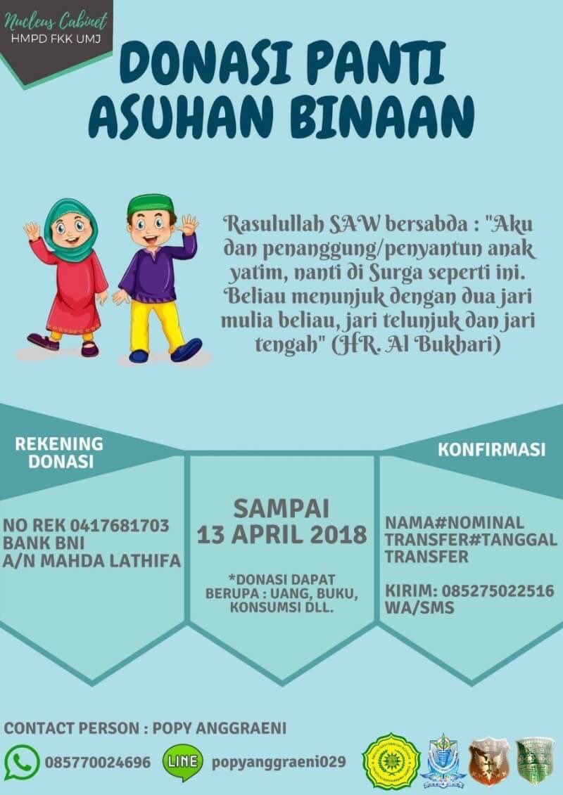 ddspspdumj's tweet photo. Assalamualaikum

Kami dari DDS HMPD ingin mengajak temen-temen semua untuk berbagi rezeki kita dengan saudara-saudara kita yang berada di panti asuhan. Bahkan Allah SWT menyerukan kepada kita sebagai untuk menyantuni anak-anak yatim.  

Line : popyanggraeni029
WA : 08577004696 https://t.co/3Kx6D50RTF
