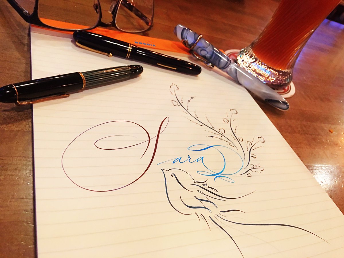 TheInkluminati's tweet photo. Beer and pens! https://t.co/RK6rsFVZaq