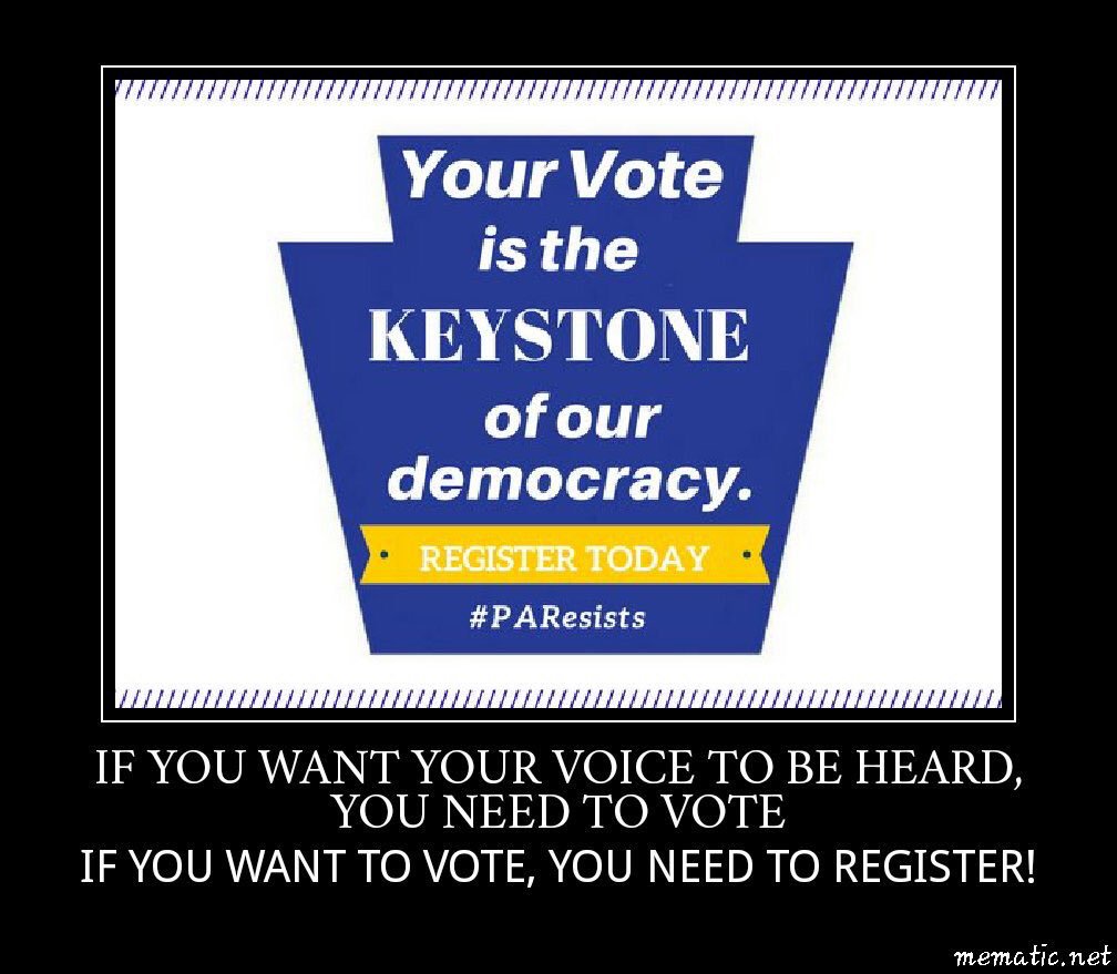 BonniBK's tweet photo. @SallyDeal4 @GiveEmHelenTai Monday 4/16 is the deadline for voter registration in PA!
#HelenTai #FlipThe178 #PAVotes #AtTheStateHouseToo
https://t.co/j0OuMjOxwN https://t.co/1F44gycQXl