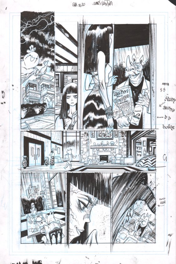Raw scans of some pages from my part in the new God Hates Astronauts anthology. Support the kickstarter! https://t.co/AQ2Hg8UmV9 