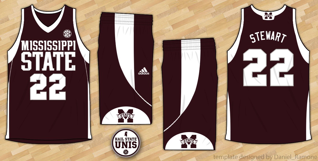 Men's Basketball Uniform History - Hail State Unis