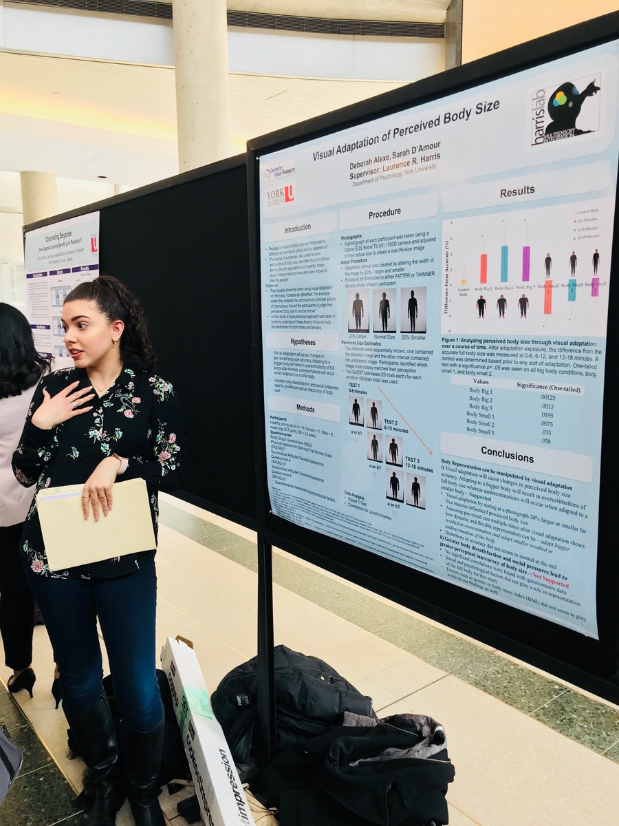 Today was SUCH a great day for <a href="/SHaRe_Sci/">SHaReLab</a> Thesis students Amanda Bockaj and Julieta Strugo and RA Deborah Alexe rocked Thesis Poster Day. Amanda took home 2nd place for the Best Thesis Poster! Congrats--we are so proud of you! #YorkU