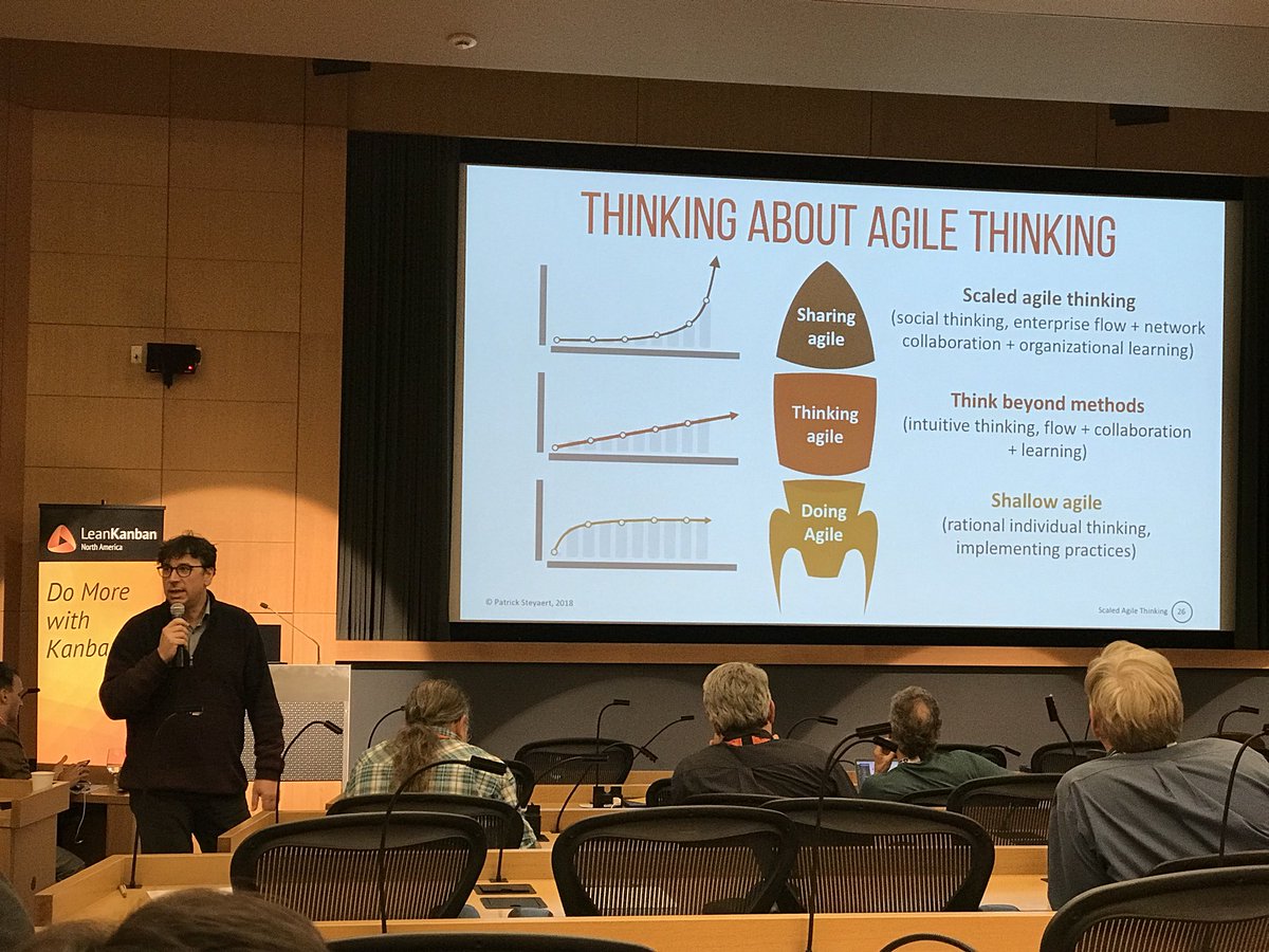 SusanneBartel's tweet photo. Thanks @PatrickSteyaert for yet another influential presentation! Great to see the ‚art‘ advancing continuously. #LKNA18 #kanban https://t.co/oL1DmIhYbZ