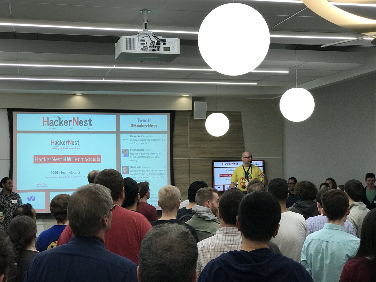 OpencityInc's tweet image. Vast majority of folks at tonight’s @HackerNest attending first splinter #Hackernest meetup. Thanks @UnitronGlobal for the venue and beer.