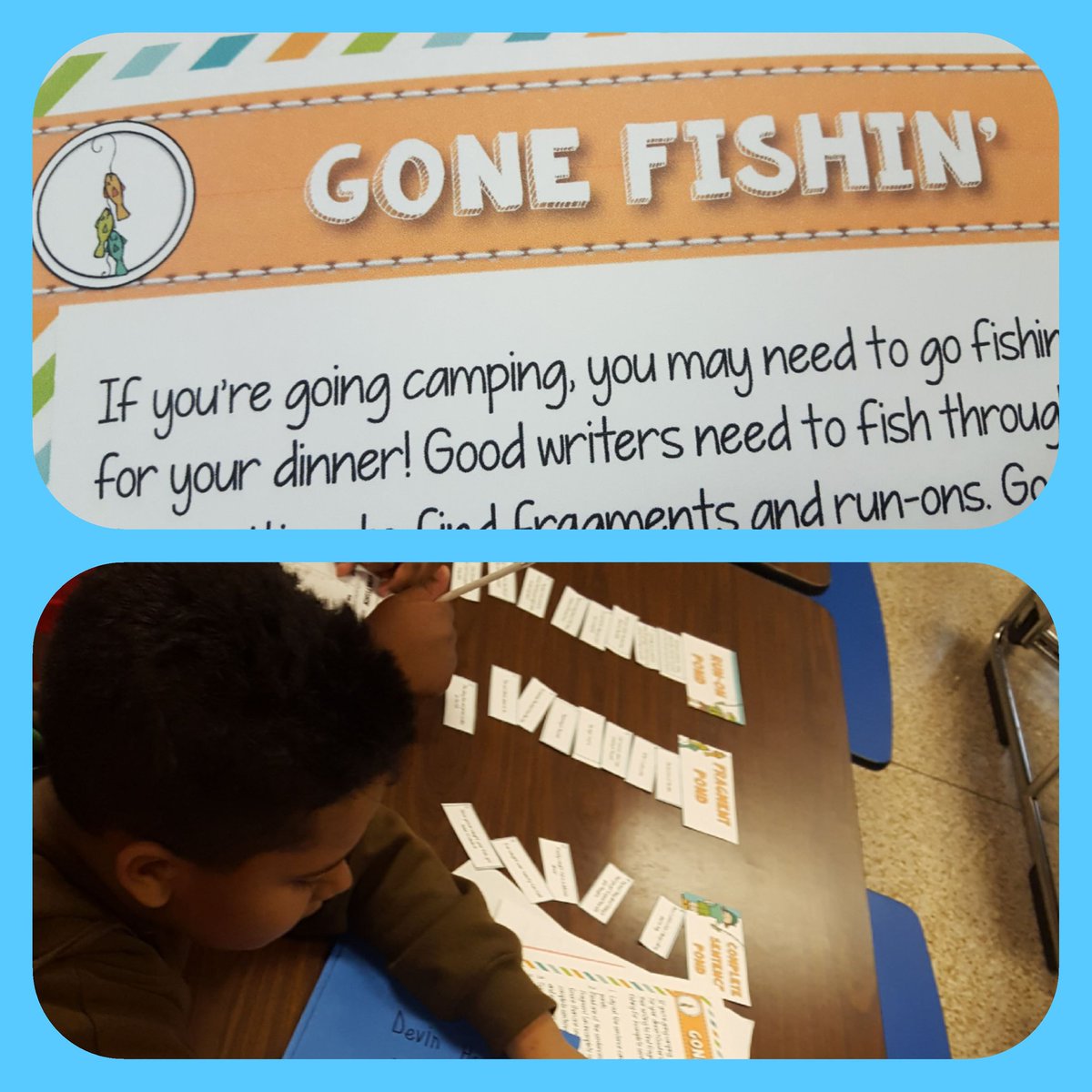 ShepardTeaches's tweet photo. We went camping today! We rotated through different revising and editing stations, to not only prep for tomorrow's STAAR Writing test, but to also have some fun!😀 #ShepardShenannigans #iteach4th #Stars1718 #STAARTESTPREP #studentengagement @MahanayStars @AliefISD https://t.co/y51OmrdR38