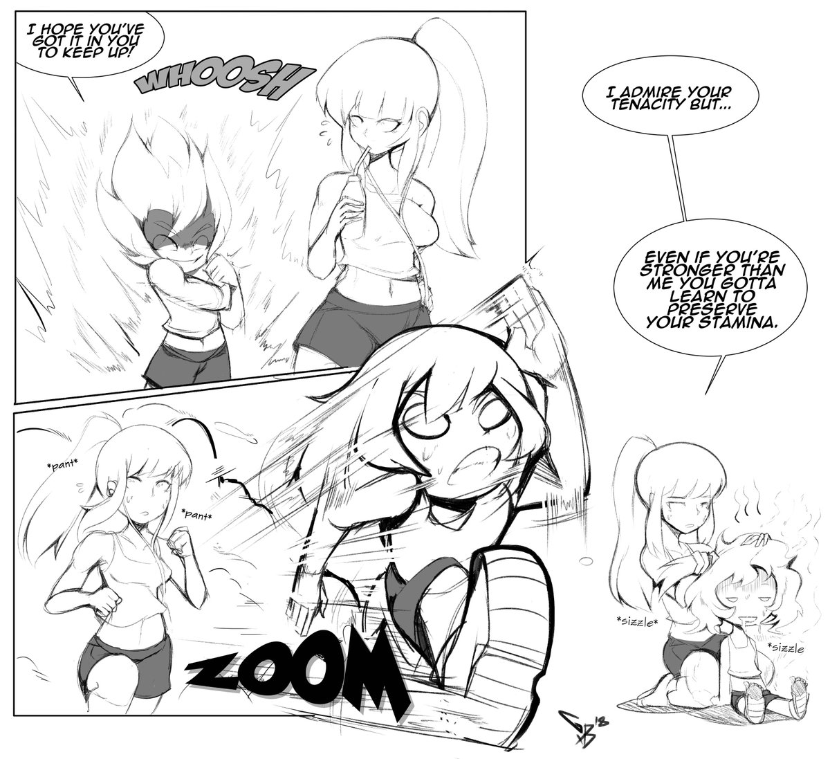 Trying to learn CSP
Pira-tan joins Pandy on her morning routine but is a little too eager to impress