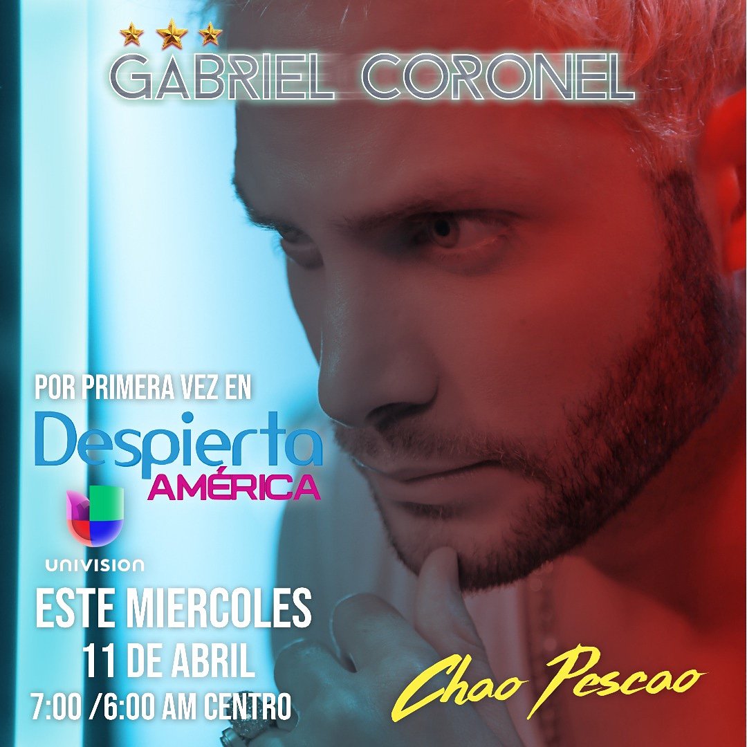 gabrielcoronel's tweet photo. El miércoles estaré en @despiertamerica compartiendo con todos ustedes @Univision 7am/ 6 centro!! #ChaoPescao https://t.co/XFXBG0RYKY