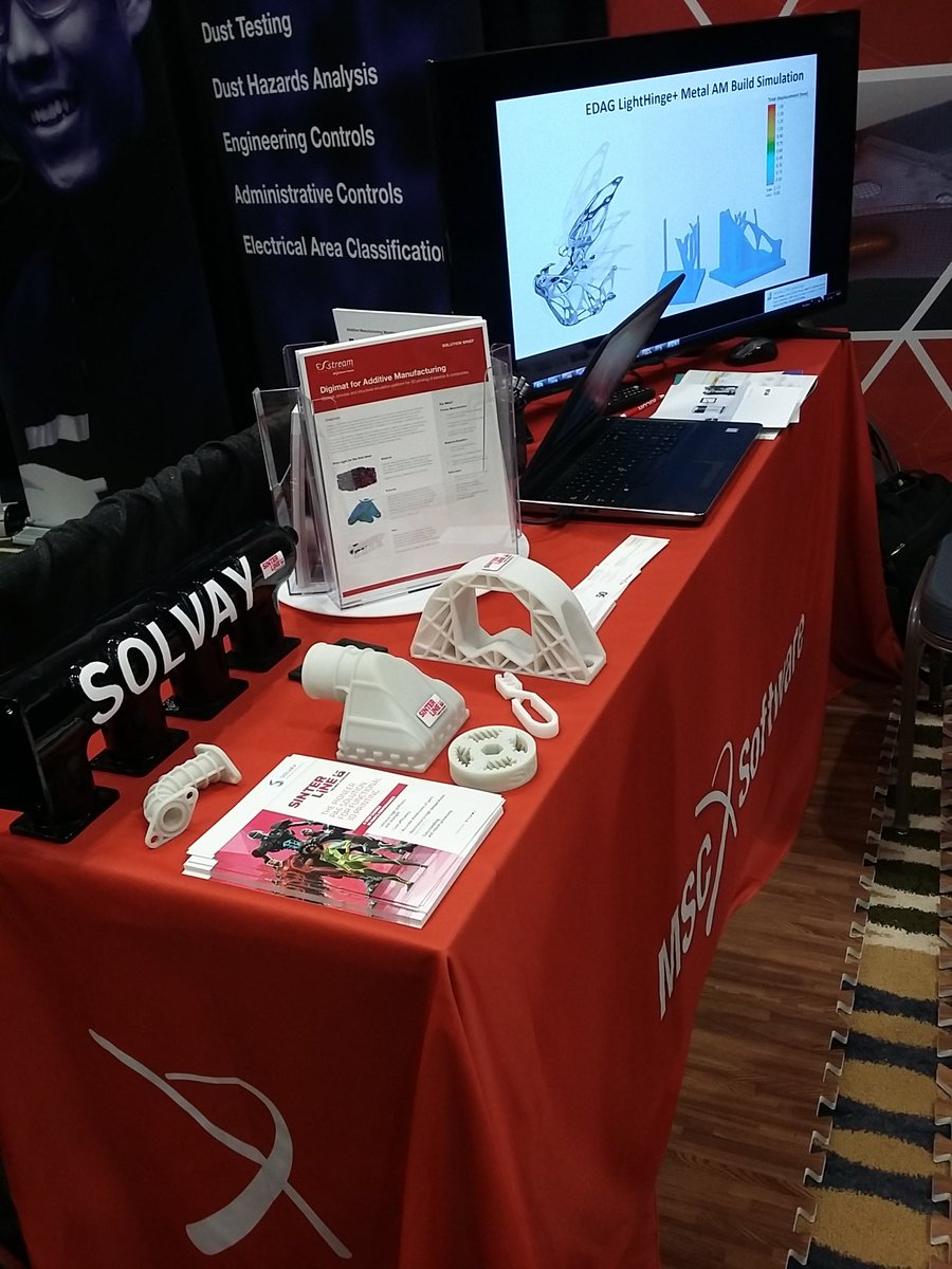 ElodieSeignobos's tweet photo. A lot of thanks to our colleagues from @eXDigimat for the fruitful exchanges regarding prediction of performances of polymers for #AdditiveManufacturing ! @Technyl #AMUG2018 https://t.co/v7ZpQAFj4U