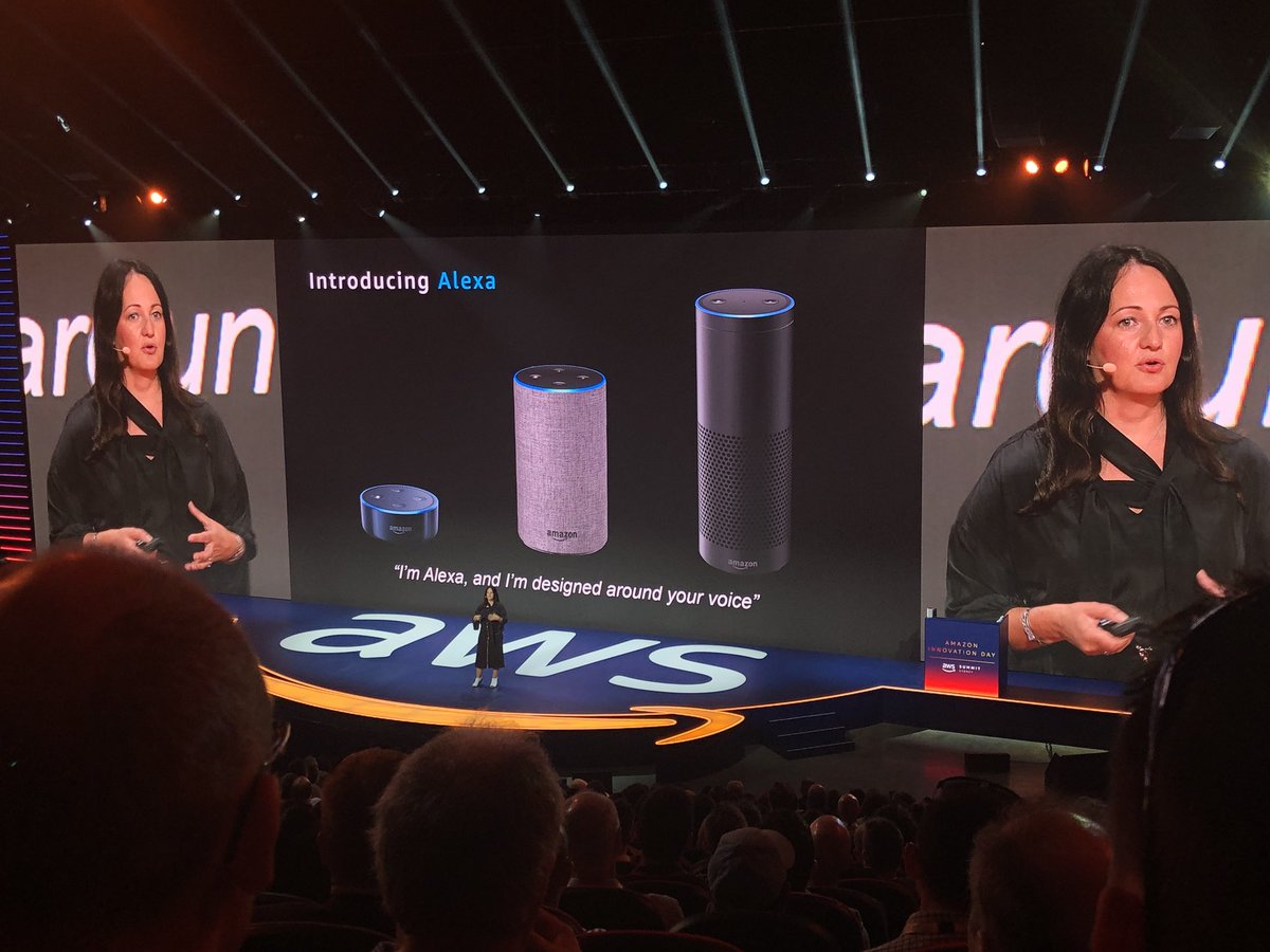 Sarah_Buchanan's tweet photo. A great day @AmazonAustralia #InnovationDay - Country Manager Kate Burleigh takes us on the journey of Voice! #VoiceVision https://t.co/uI0H4f3OV7