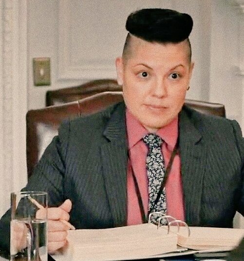 SRamirezAlways's tweet photo. 📸|| < " Phaser Two". > S4EP17 #MadamSecretary #KatSandoval #Queer #bipride #SRamirez ❤✊ https://t.co/hzqcVQAts2