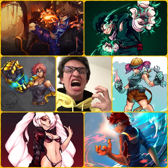 #artvsartist 
Hi I'm Yellow
I draw angry bois
(and sometimes girls) 