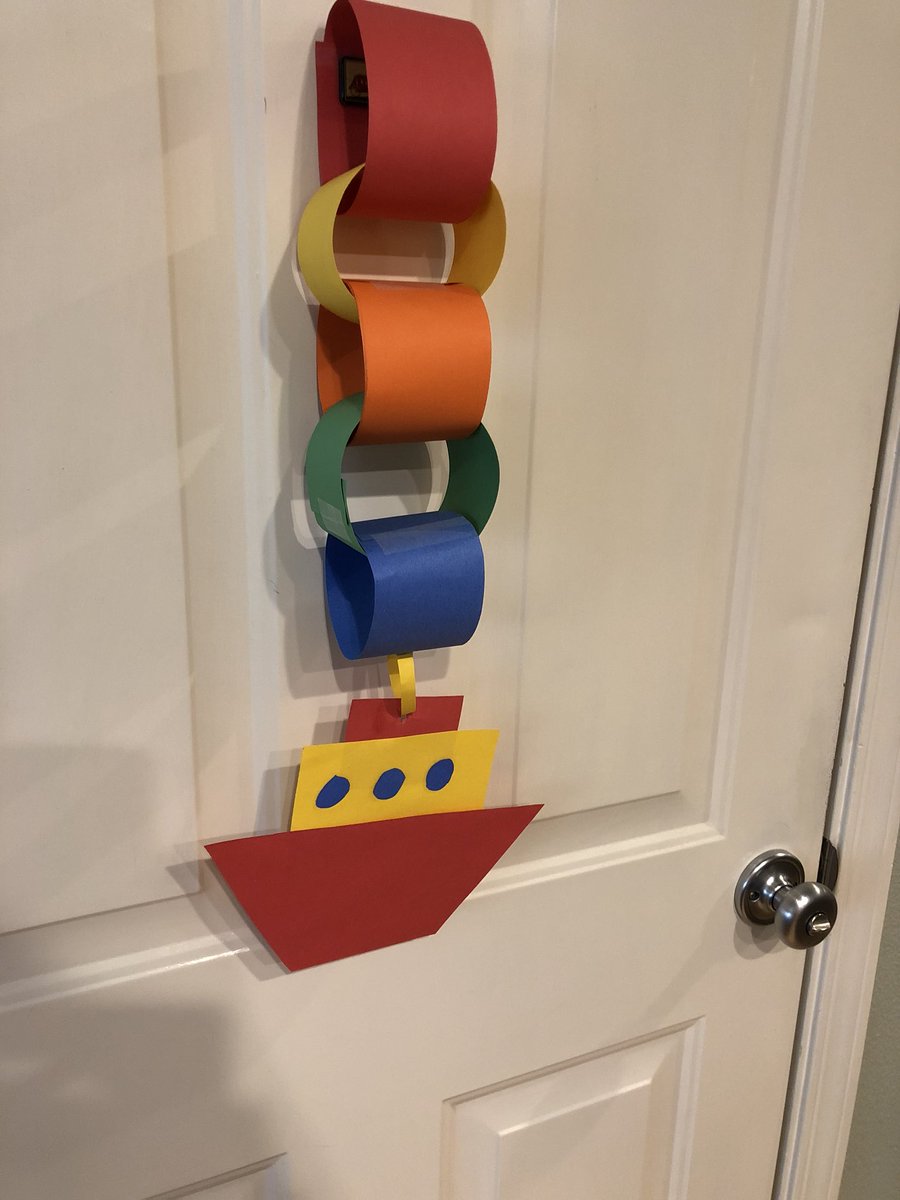 ericmuehter's tweet image. Five days until our cruise, and we are getting crafty! Last night we painted, and today my wife made a countdown chain! #ComeBackNew #getdatebox