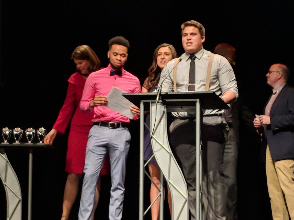 Five16FilmFest's tweet photo. I can't tell if @vanshay14, @kahili2014, and Bella Stillone are ashamed for winning Best Documentary for the @Eagle7News clip "NRB Celebrities" #Five16 -rv https://t.co/NnQcsxJIYP