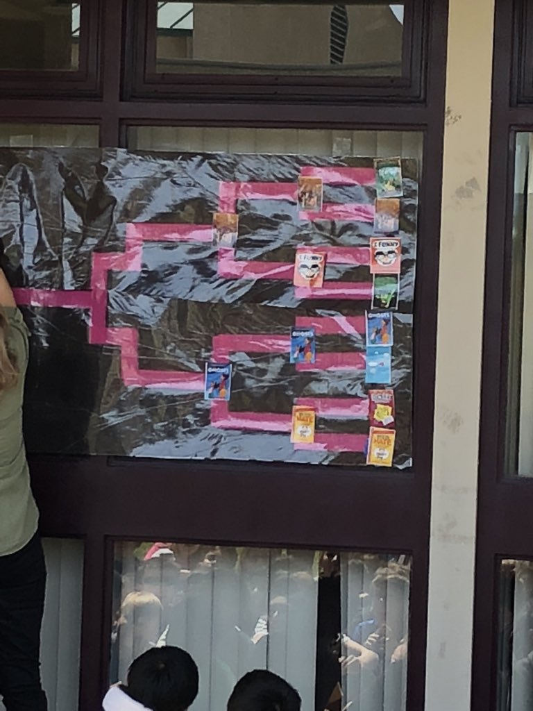 Moving on to the final four in the Battle of the Books are: Harry Potter,  Ghosts, Amulet, and Wait Till Helen Comes. Who will move on to the finals?  We will find out next week. <a href="/LMSCamarillo/">La Mariposa School</a> <a href="/PVSDCamarillo/">PVSD Camarillo</a>