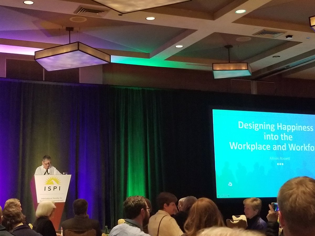 ispitx's tweet photo. Closing the conference is Allison Rosset  talking #happiness #ispi2018 https://t.co/xDYPR7iewm