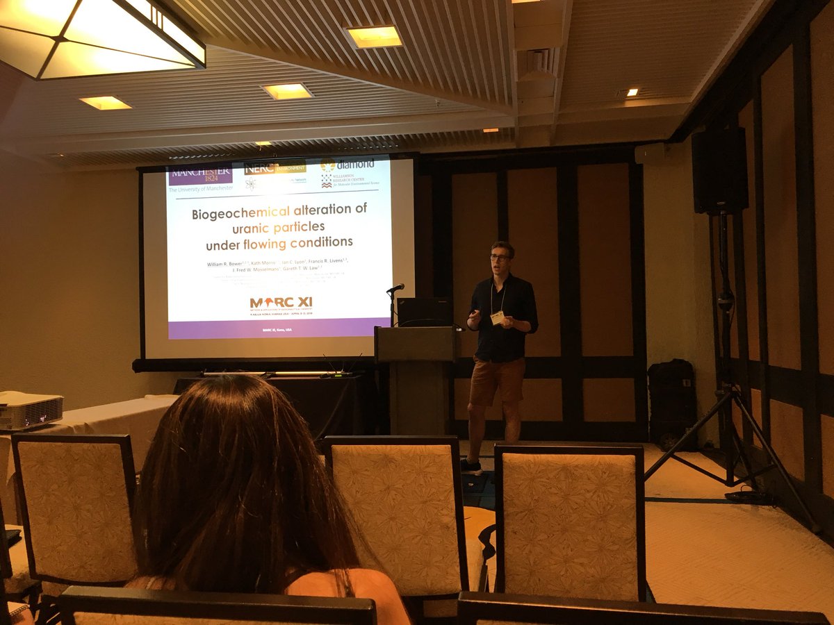 Env.Radiochem.Helsinki (@uoh_rad_chem) on Twitter photo Dr Will Bower of <a href="/DaltonNuclear/">Dalton Nuclear Institute</a> presenting his <a href="/NERCscience/">Natural Environment Research Council</a> <a href="/Env_Rad_Net/">Env Rad Net</a> <a href="/DiamondLightSou/">Diamond Light Source</a> I18 and I14 research on hot particle aging at MARC 2018 conference, Hawaii Dr Will Bower of <a href="/DaltonNuclear/">Dalton Nuclear Institute</a> presenting his <a href="/NERCscience/">Natural Environment Research Council</a> <a href="/Env_Rad_Net/">Env Rad Net</a> <a href="/DiamondLightSou/">Diamond Light Source</a> I18 and I14 research on hot particle aging at MARC 2018 conference, Hawaii