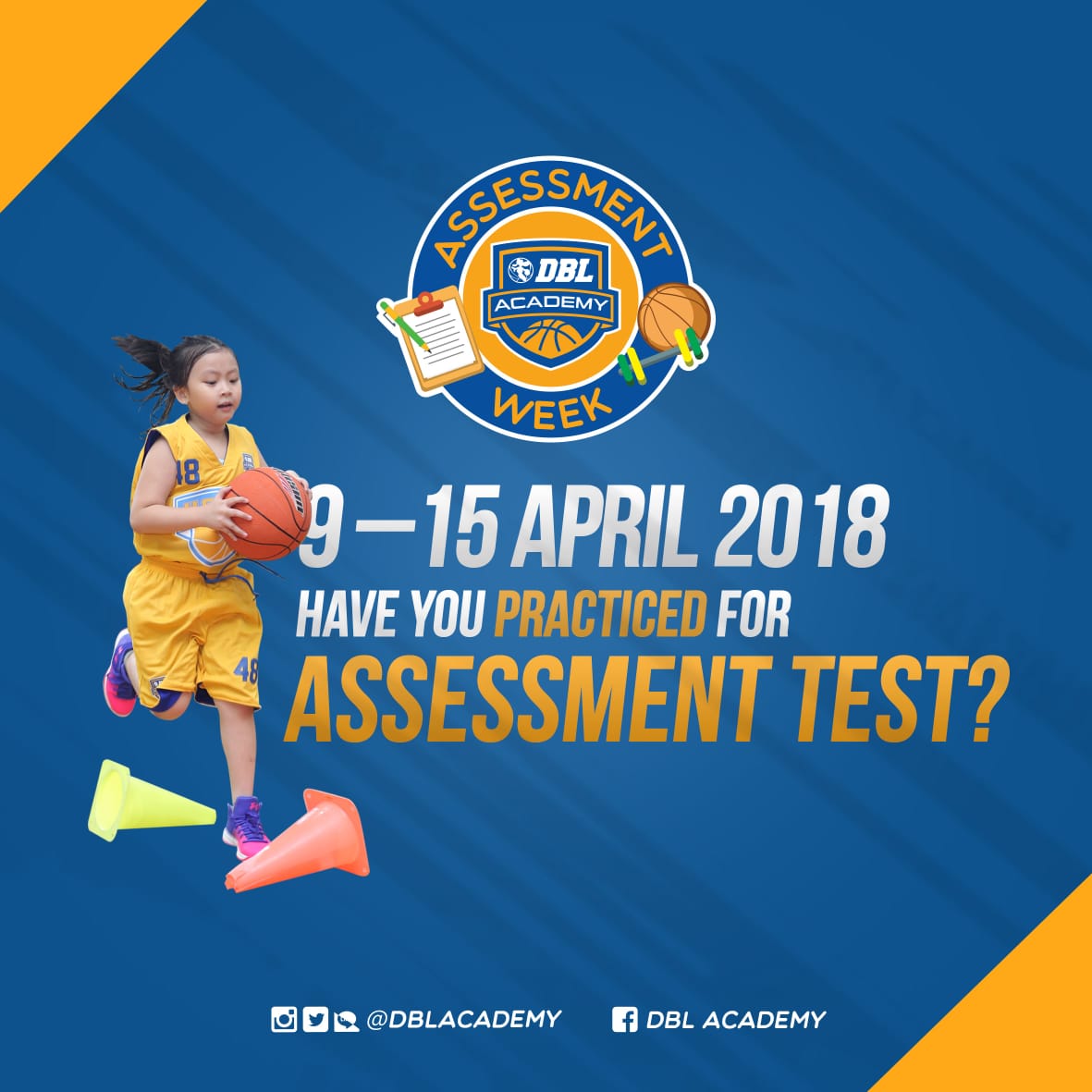 Semangat ya champs untuk Assessment test di awal Trimester 2018!
.
"The best preparation for tomorrow is doing your best today" 💪💪