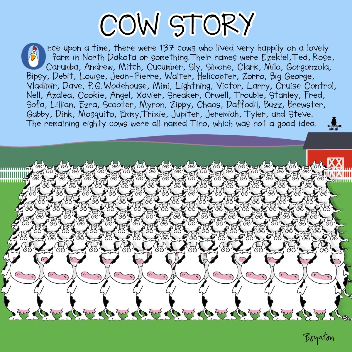 April 10 is Farm Animals Day. So here's the tantalizing start of a dramatic rural story I wrote, titled 'Red Rover.' #NationalFarmAnimalsDay #FarmAnimalsDay #Moo