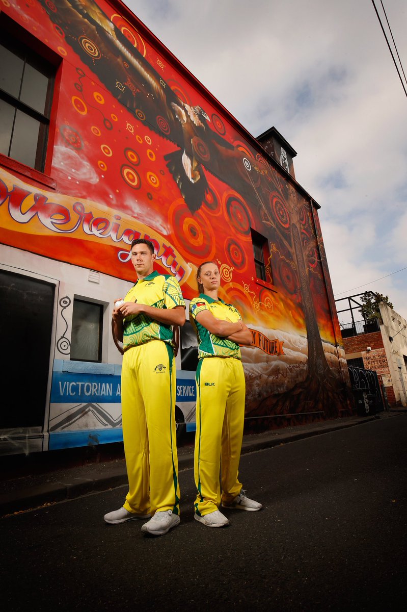 Excited to be apart of the Indigenous tour to the UK to celebrate the 150th anniversary of the 1868 Aboriginal team! Two very talented squads. #walkaboutwickets