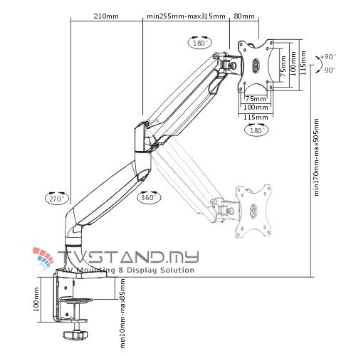 tvstandbracket's tweet image. Single Full Motion Desk Mount Bracket 13"-27" - DMC10C12-SVR

ow.ly/SZB730jiQXG

#monitorstand
#monitorbracket
#deskmonitor