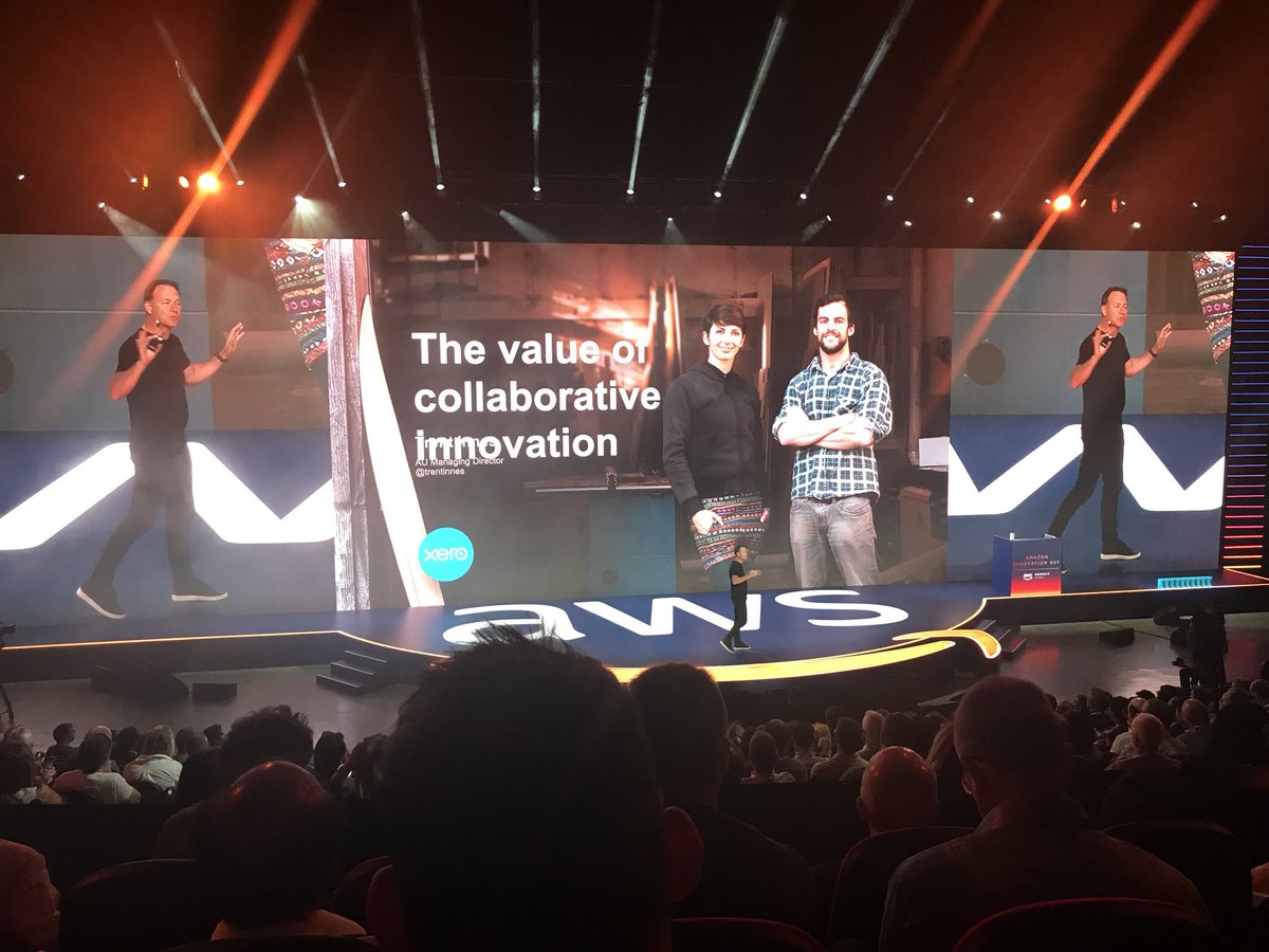 jaron_nz's tweet photo. Great to see @Xero onstage at @AWSCloudANZ #AWSSummit https://t.co/4YH3HlbJpv
