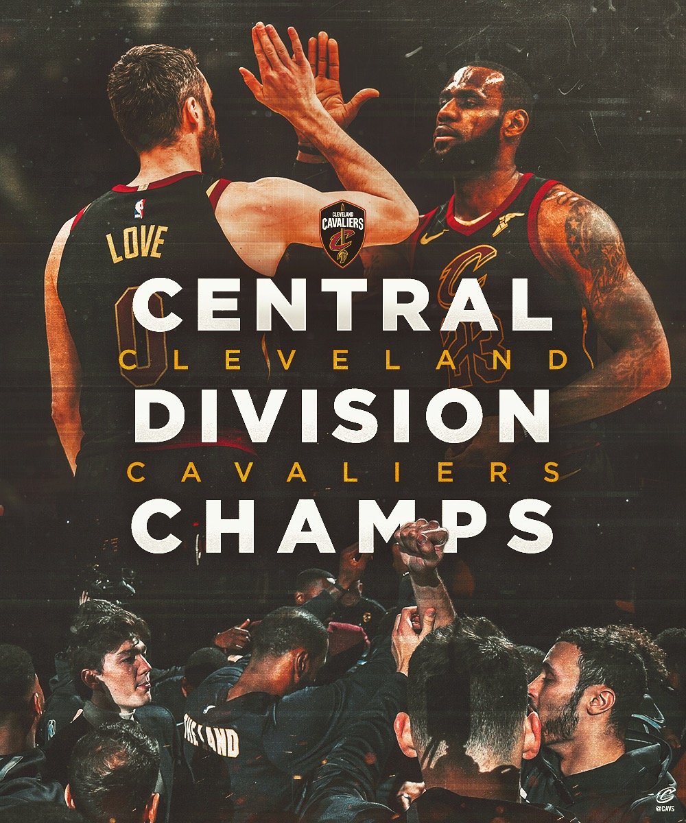 cavs's tweet photo. 7x Central Division Champs. 
#AllForOne https://t.co/DbMkfiPbOe