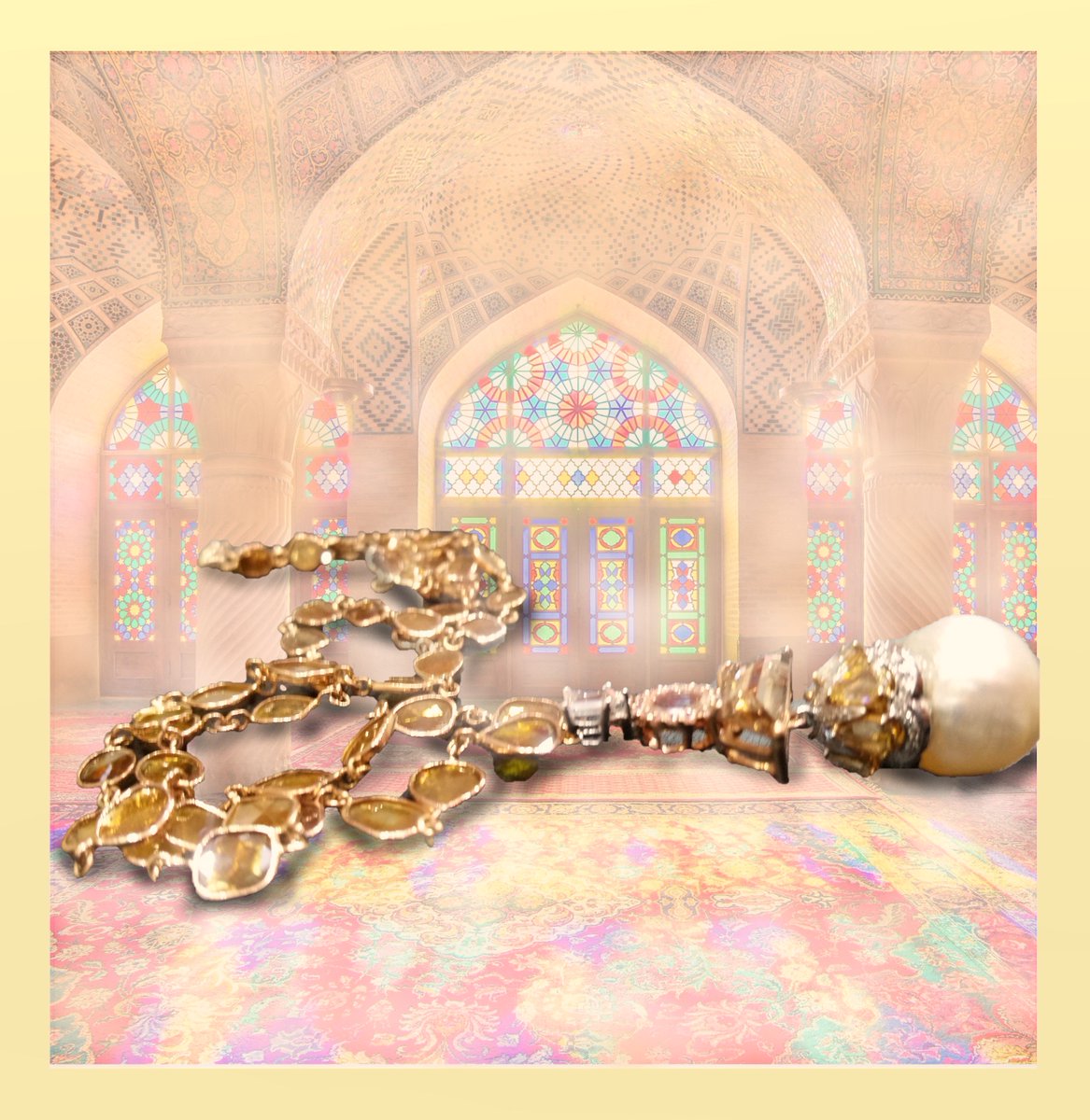 DJoyaJewels's tweet photo. "Pink Mosque V" by D'Joya - On #showcase next week at #TopMarques2018 #Monaco.
Inspired by the #NasiralMulk #PinkMosque, #Iran, this #oneofakind #necklace captures its stunning #colours in #mesmerising #diamondchips, #rosegold & a #baroquepearl.
#hautejoaillerie #highjewelry https://t.co/GLXGeNXtCX