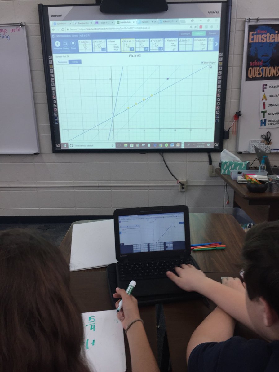 DebbieHurtado's tweet image. 1st day back from break. Each class today (6 - review %, 7 - review #linearequations, 8 - intro #transformations) started popcorn warm up, continued w @Desmos and wrapped up w @GetKahoot. #goodday #mtbos