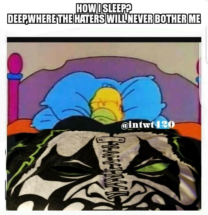 intwt420's tweet photo. @tweetmesohard #twiztid #madrox #monoxide #majikninjaentertainment #blanket #haters #howisleep https://t.co/FFWDC7bVwL