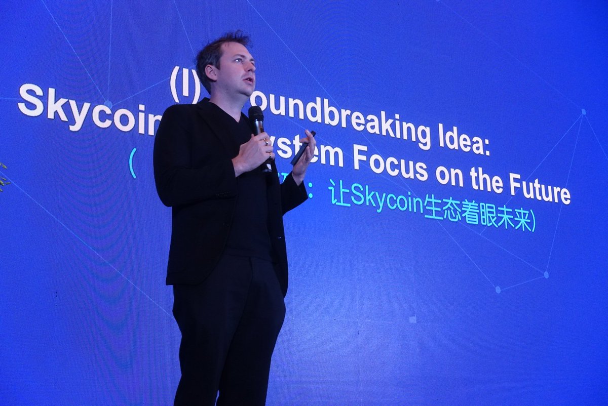 SkycoinProject's tweet photo. Founder #Synth: 
"We started #Skycoin because of the inefficiency of #Bitcoin".

Originally it was supposed to be run over 100s of thousands of computers around the world, to replace the trust in human institutions, particularly unstable governments. https://t.co/5yW4ZhKLH0