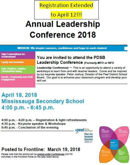 MsMK_PDSB's tweet photo. Excited to be leading workshop "Creating Student Led Makerspaces in Your School" for Peel's Annual Leadership Conference 2018.  Sign up on MyLearningPlan under Conferences :) so many amazing workshops to be offered https://t.co/Pi61PRx4u0