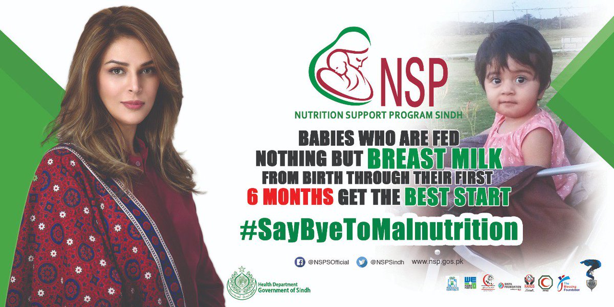 NSPSindh's tweet photo. #NSPSindh #SayByeToMalnutrition #ZeekayFilms #SanaBucha #BrandAmbassador https://t.co/IdWlgKUzGC