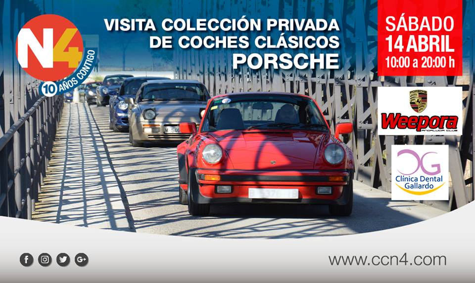Este sábado vas a alucinar... 😏
De 10h a 20h vas a poder disfrutar de una auténtica colección de coches #porsche 🚗🚙💨 
¡Yo no me lo pierdo!