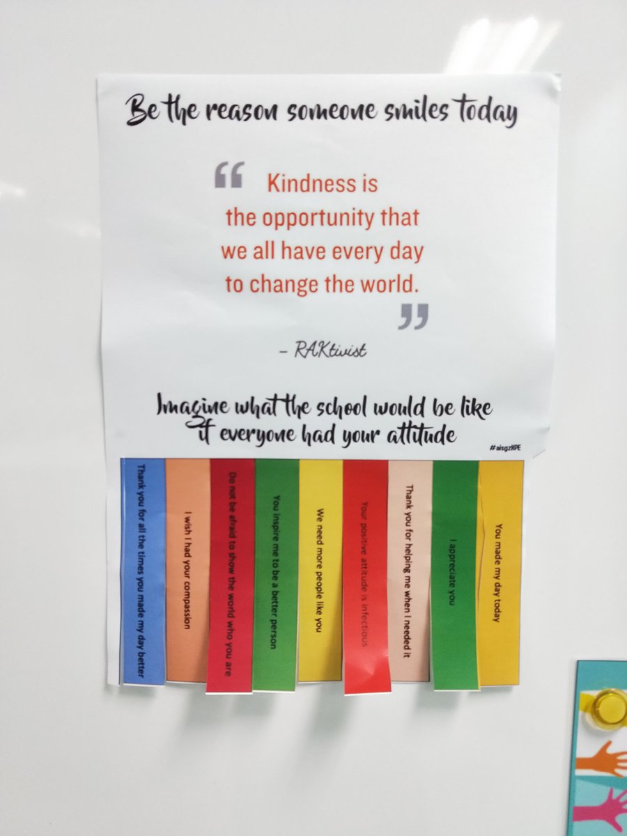 AdamHPE's tweet photo. Thanks to @RizzutoEd for the idea. #aisgzhpe is about overall wellbeing of the individual. Hopefully this sparks an act of kindness. #aisgz #wellbeing #pehat #physed https://t.co/6arGp3Bha9